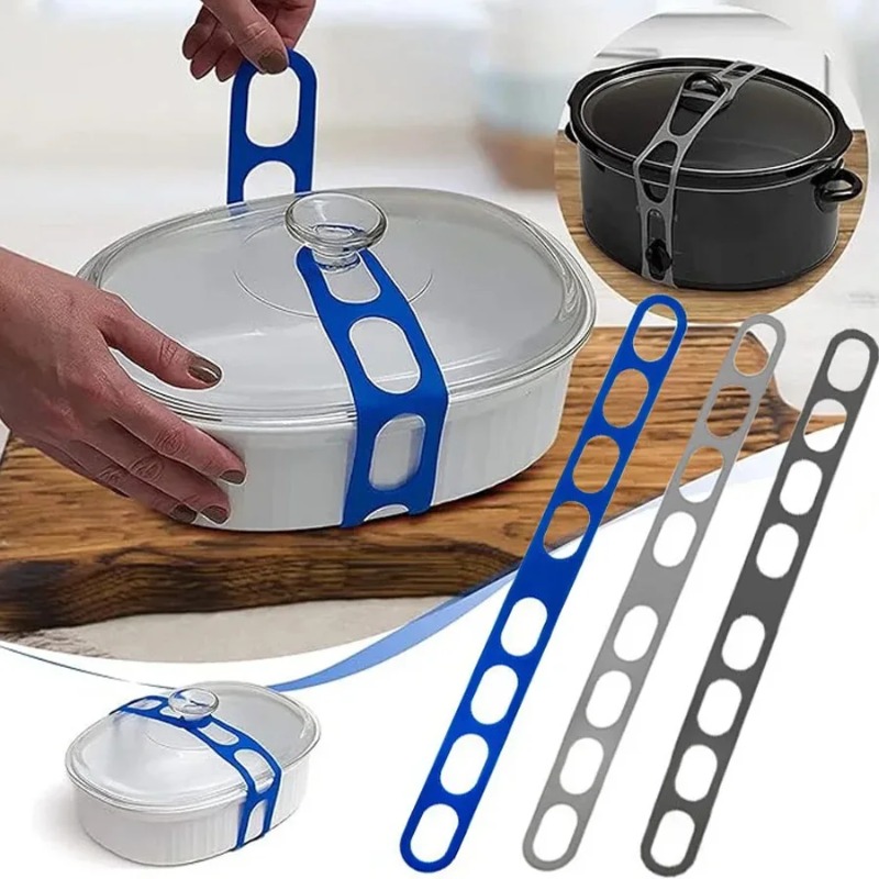 Outdoor Camping World - Silicone Lid Strap Reusable Universal Lid