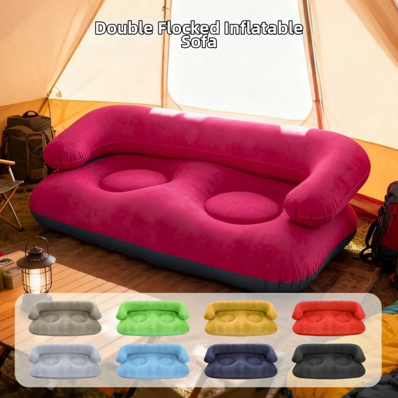 Outdoor Camping Couch - 2 Person Inflatable Sofa Couch Portable
