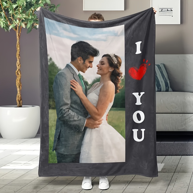 Outdoor Camping Couch - Personalized Custom Photo Throw Blanket Soft