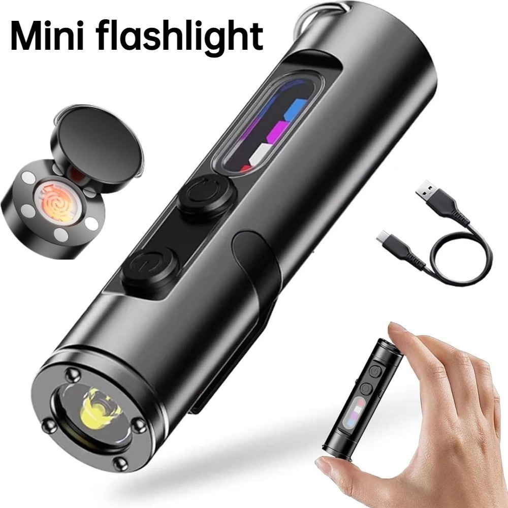 Outdoor Camping Lighting - Mini Outdoor Flashlight Type C Rechargeable
