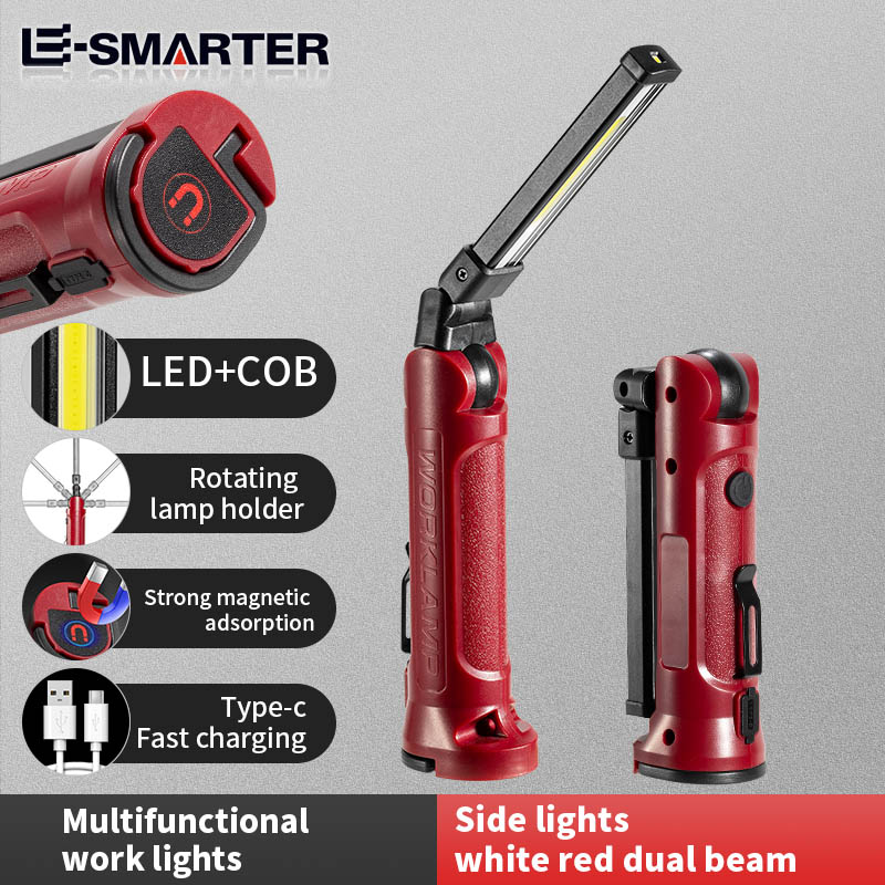 Outdoor Camping Lighting - COB LED Work Light Rechargeable Folding