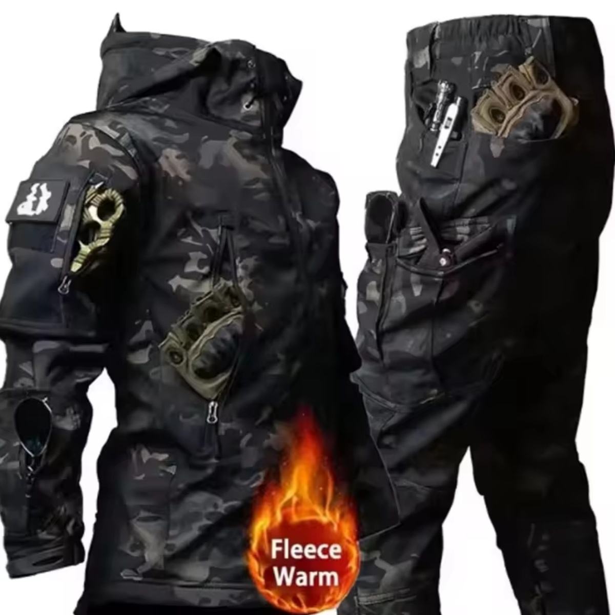 Outdoor Camping In Winter - Men's Autumn and Winter Jacket, Tactical