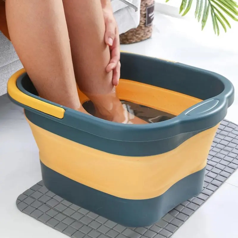 Outdoor Camping Sink - WIKHOSTAR Foldable Bucket Pedicure Tub for
