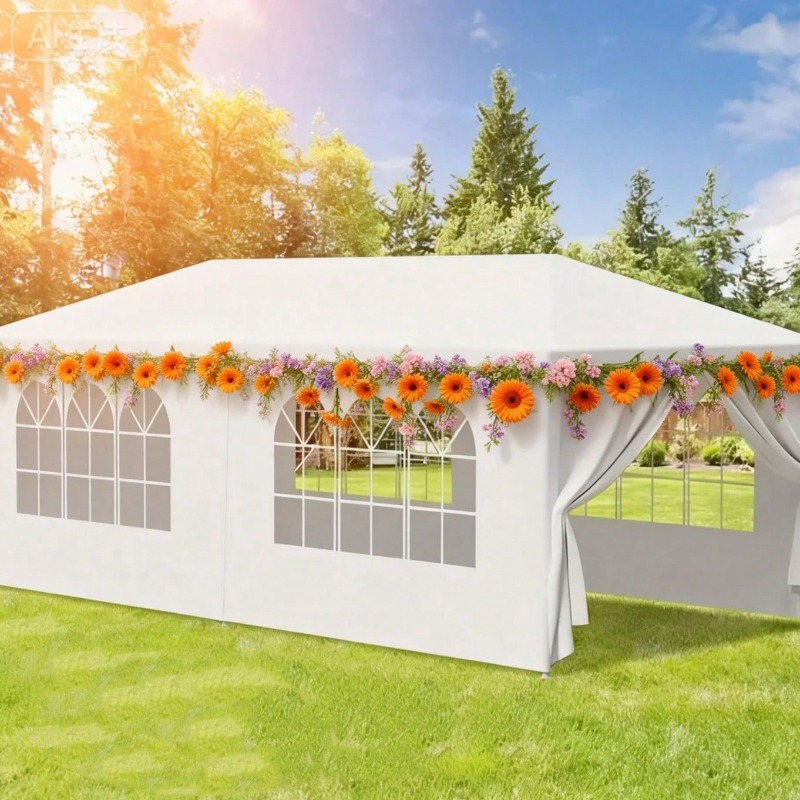 Outdoor Camping Automatic Quick Opening Tent - 10x20' Outdoor Garden Gazebo Wedding Party