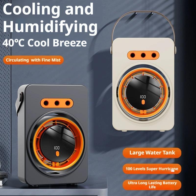 Outdoor Camping Misting Fan - Table Fan 5 Adjustable Wind Speed
