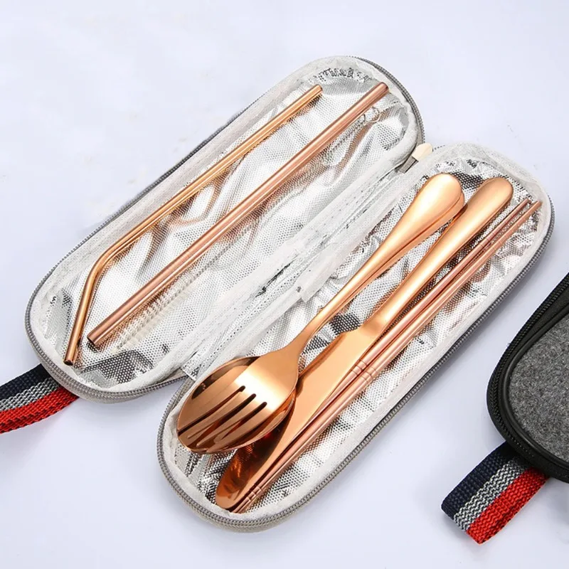 Outdoor Camping World - Tableware Reusable Travel Cutlery Set Camp