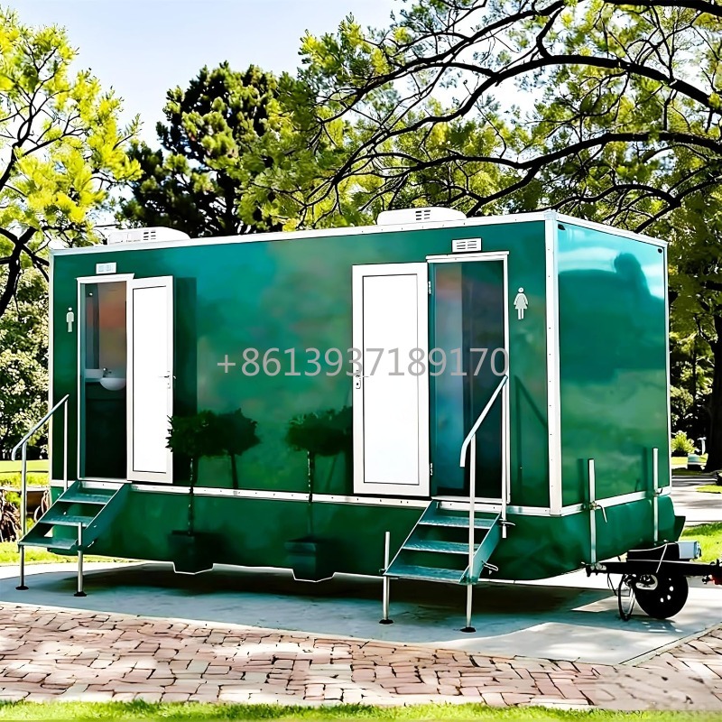 Mobile Toilet Trailer with Bas - Outdoor Camping Toilet recension och pris