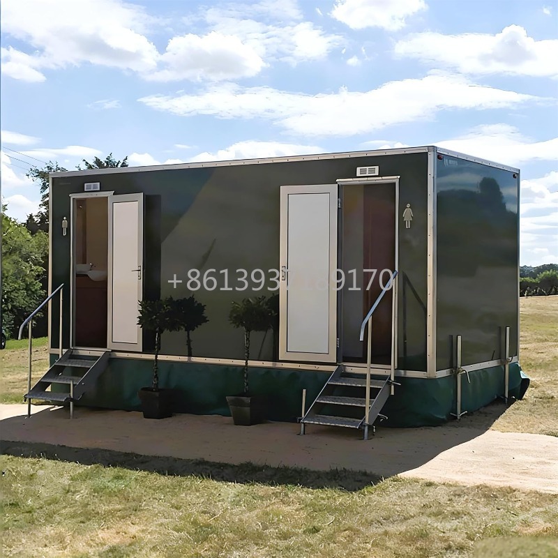 Mobile Toilet Trailer with Bas - Outdoor Camping Toilet recension och pris