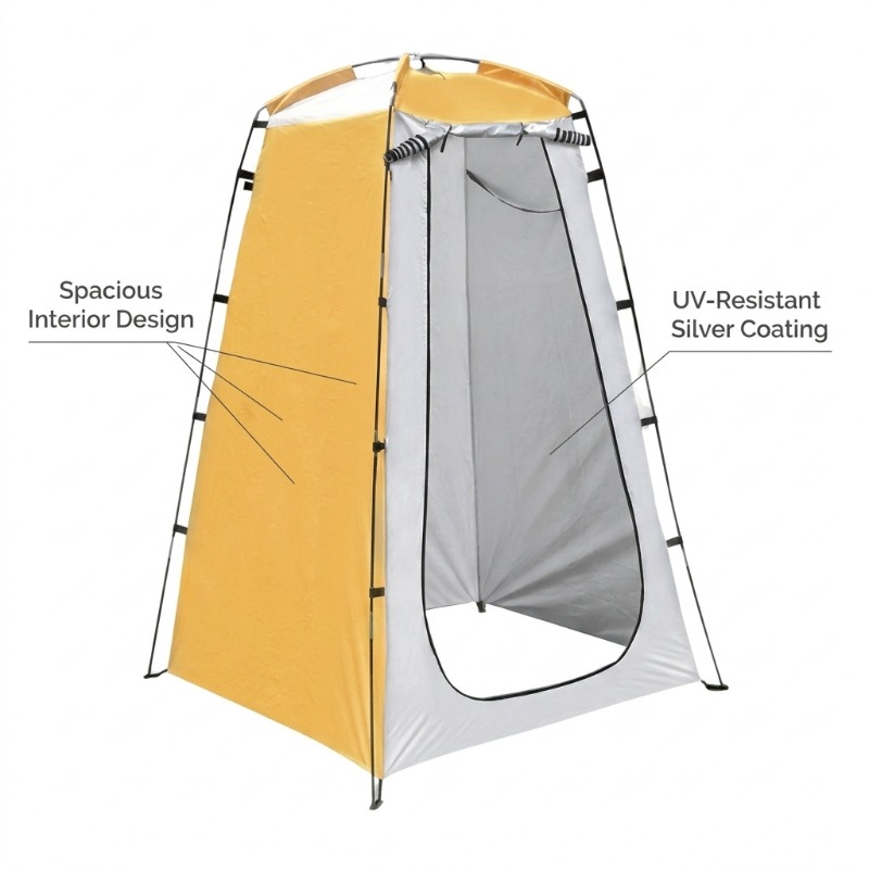 Portable Privacy Shower Tent O - Outdoor Camping Automatic Quick Opening Tent recension och pris