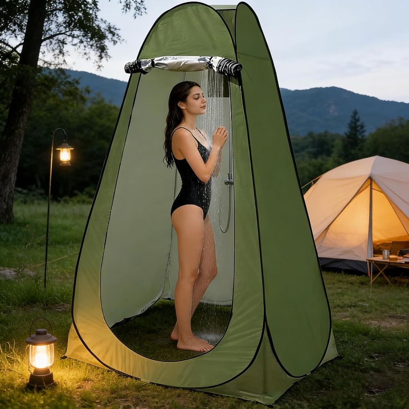 Portable Privacy Shower Tent O - Outdoor Camping Automatic Quick Opening Tent recension och pris