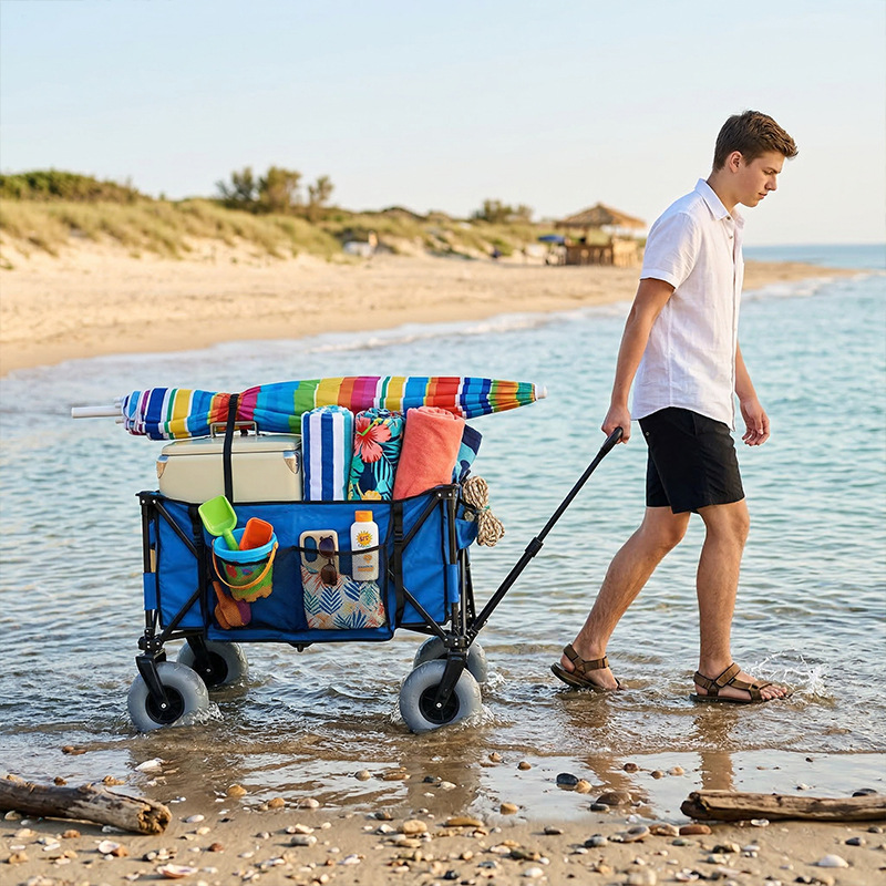 Foldable Metal Beach Wagon Qui - Outdoor Camping Set recension och pris