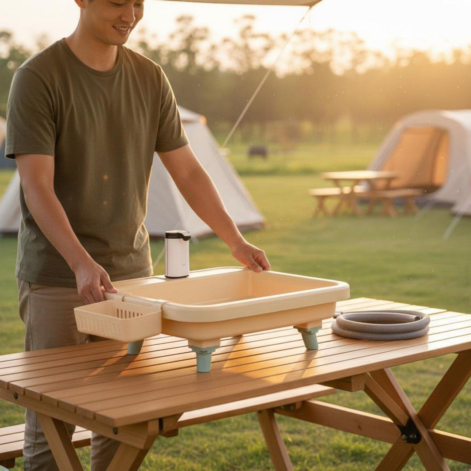 Portable Camping Sink with Bui - Outdoor Camp recension och pris