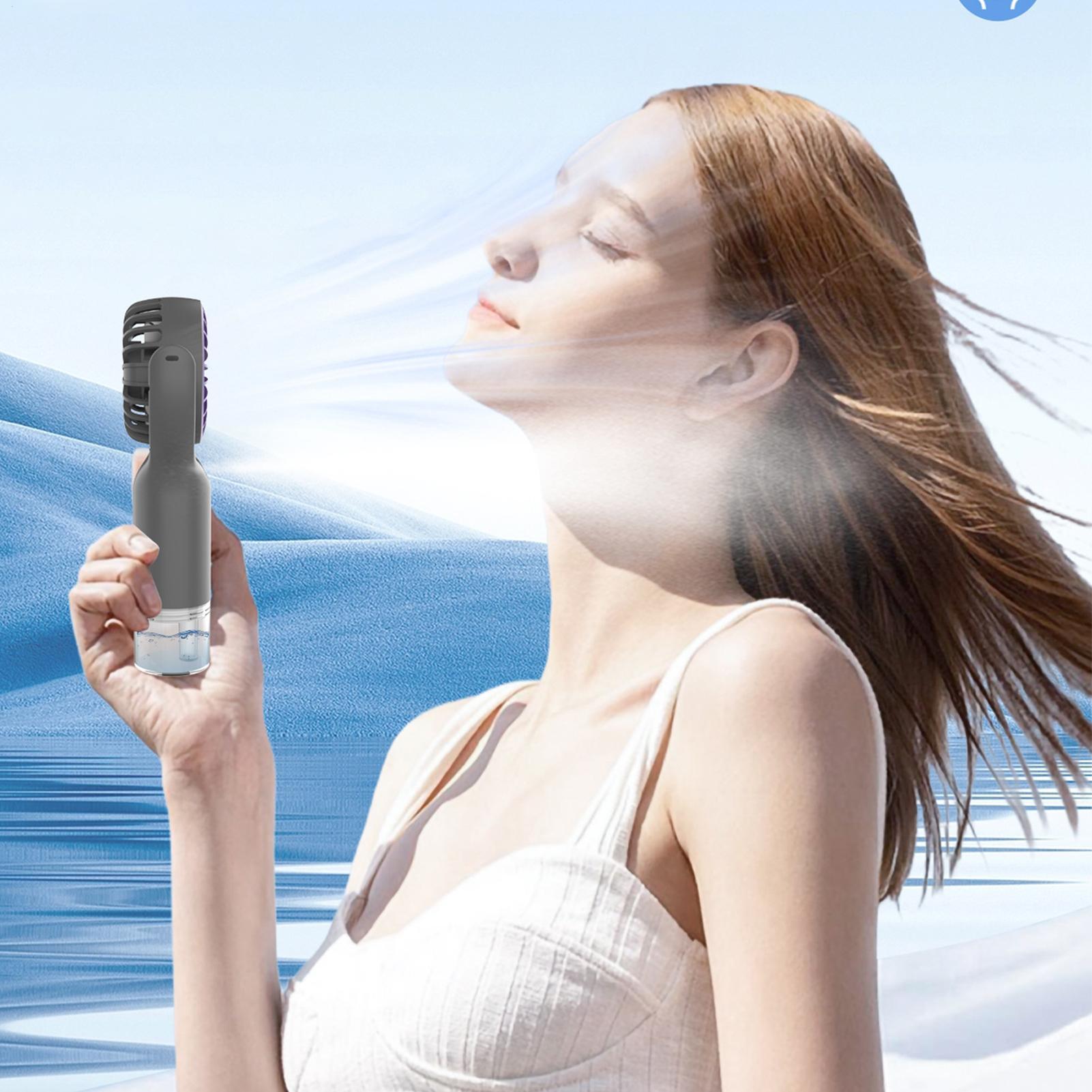 Portable Fan with Mist USB Cha - Outdoor Camping Misting Fan recension och pris