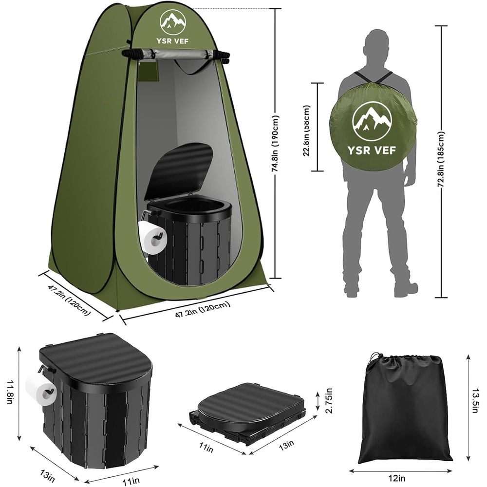 Portable Toilet Kit, Camping T - Outdoor Camp recension och pris