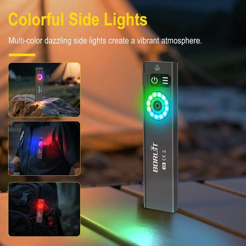 BORUiT U8 650LM EDC LED Flashl - Outdoor Camping Lantern recension och pris