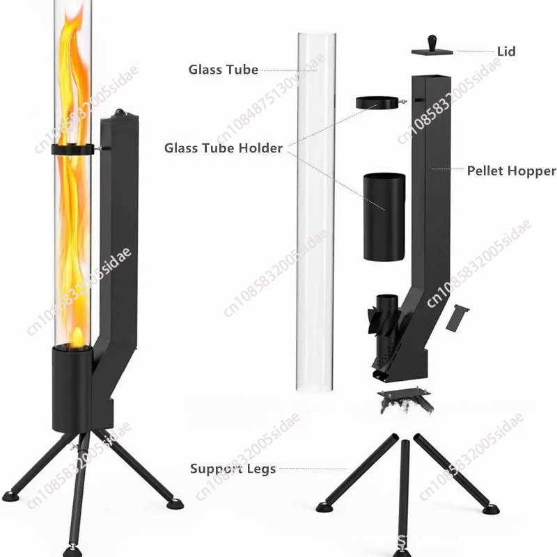 Vertical wood-burning rocket s - Outdoor Camping In Winter recension och pris