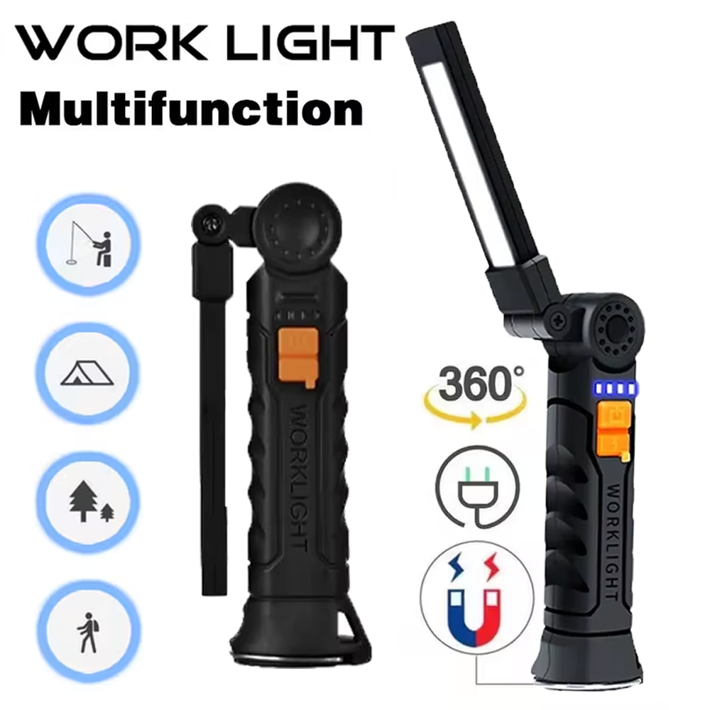 Portable COB LED Flashlight US - Outdoor Camping Lights recension och pris