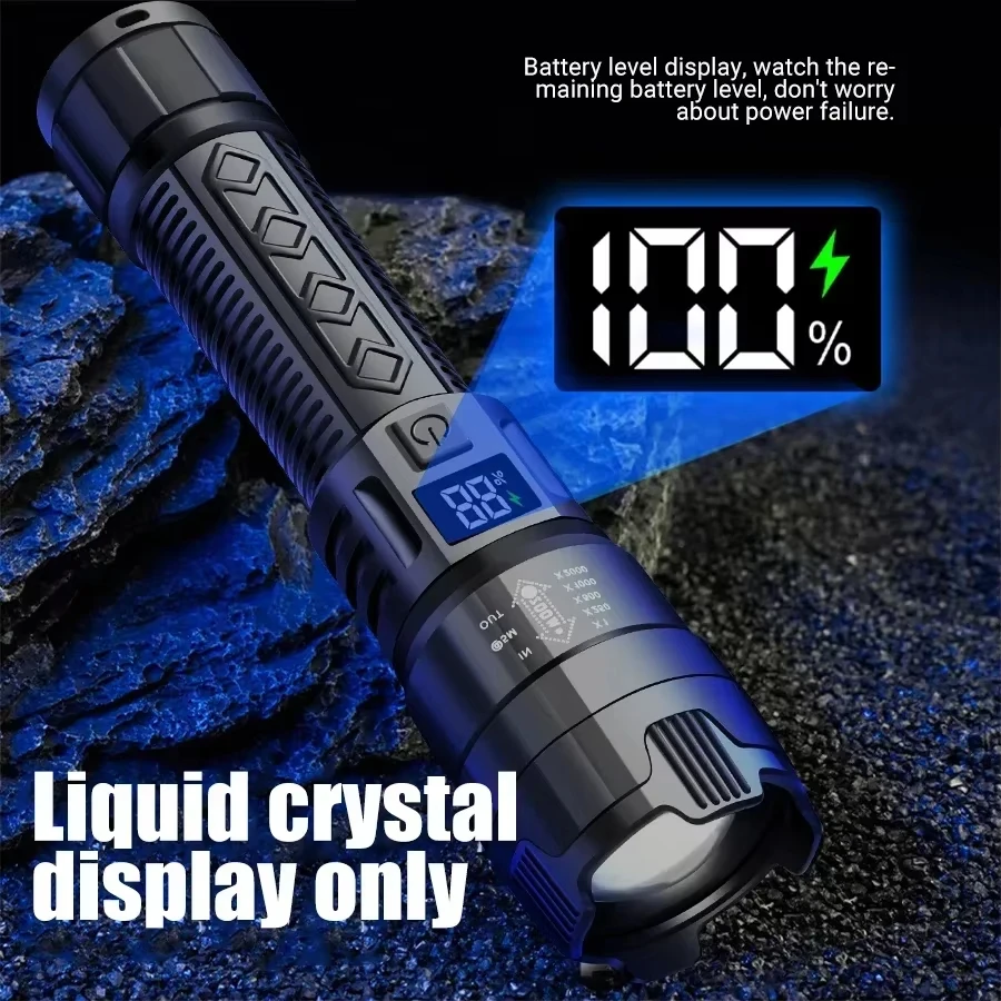 Tactical LED Flashlight 2000LM - Outdoor Camping Adventure recension och pris