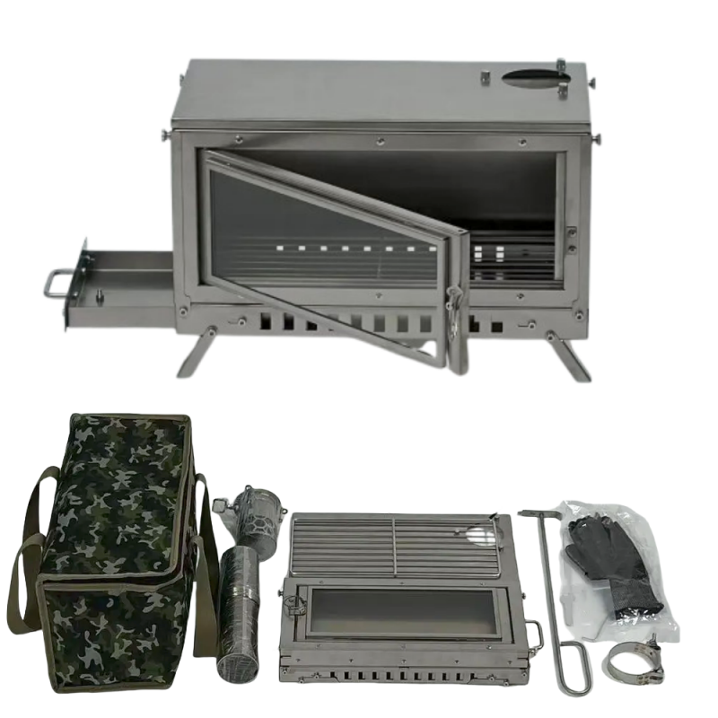 Firewood Stove Tent Stove Fold - Outdoor Camping Oven recension och pris