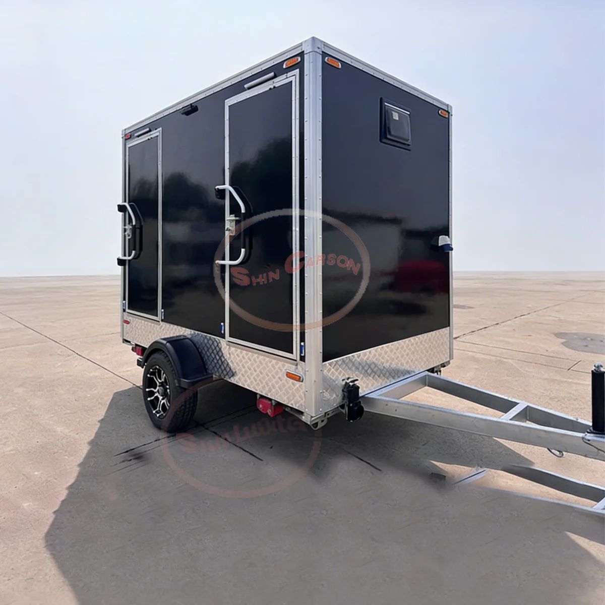 Portable Mobile Toilet Trailer - Outdoor Camping Sink recension och pris