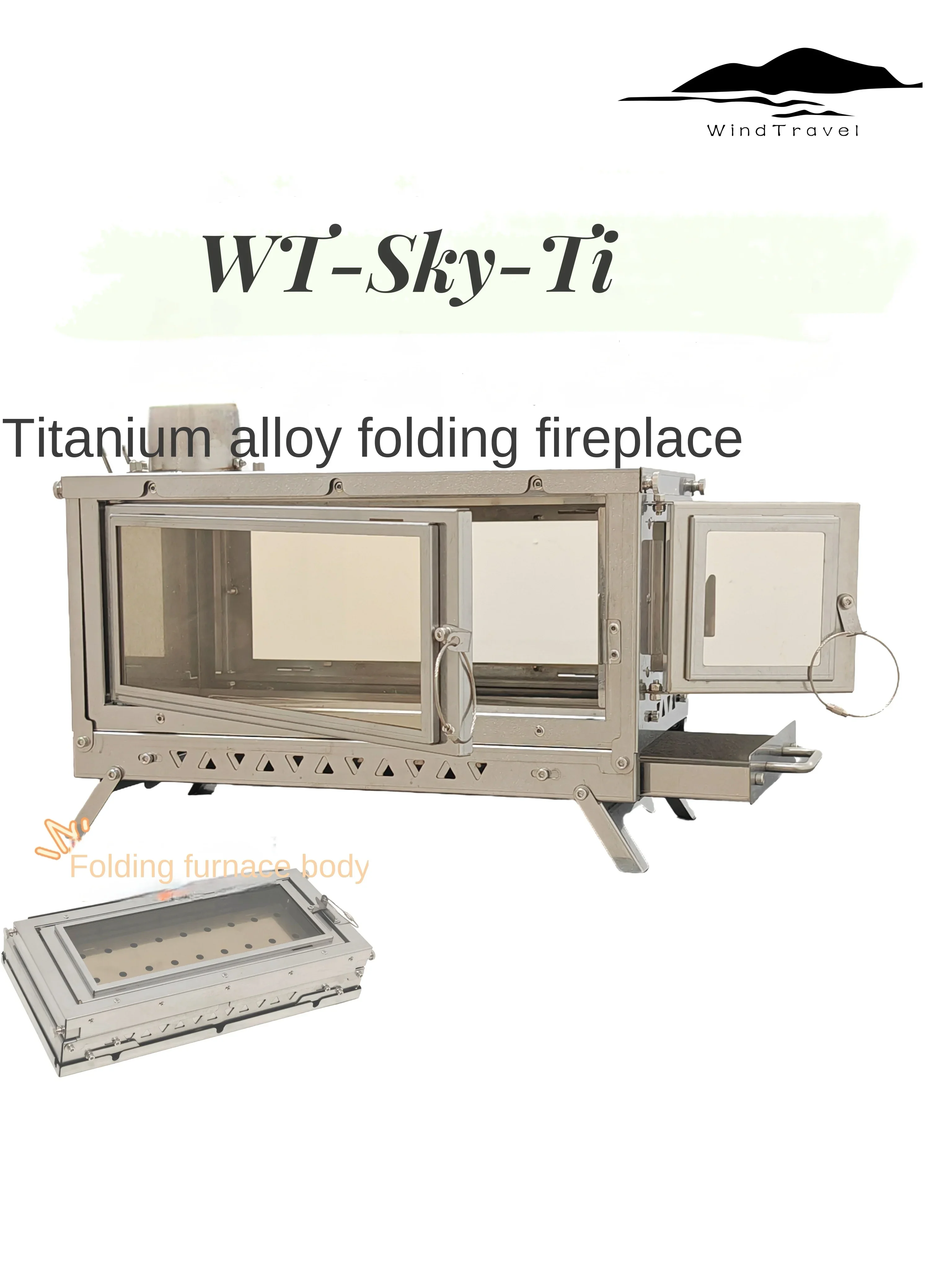 WT-Sky-Ti titanium alloy foldi - Outdoor Camping Sink recension och pris