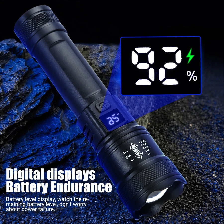 Rechargeable LED Flashlight 10 - Outdoor Camping Adventure recension och pris
