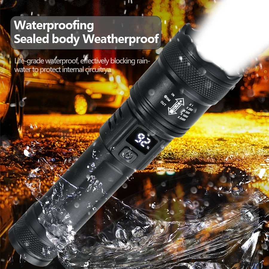 Rechargeable LED Flashlight 10 - Outdoor Camping Adventure recension och pris