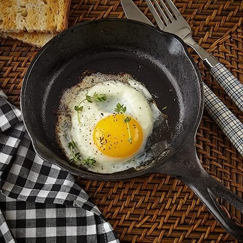 6 Inch Cast Iron Skillet, Fryi - Outdoor Camping Oven recension och pris