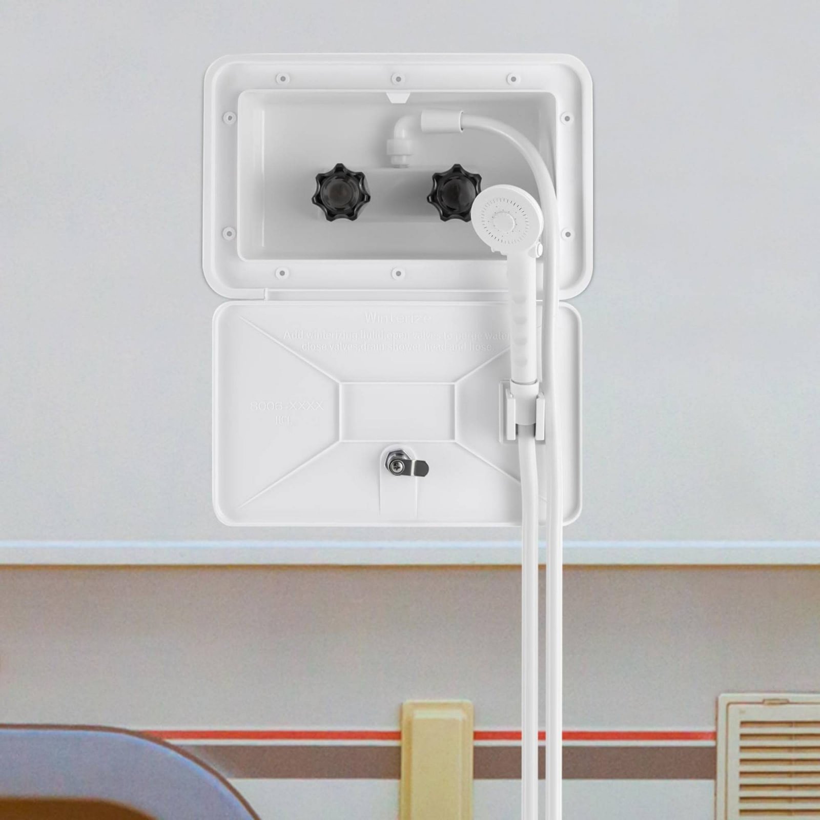 RV Exterior Shower Box Compact - Outdoor Camping Set recension och pris