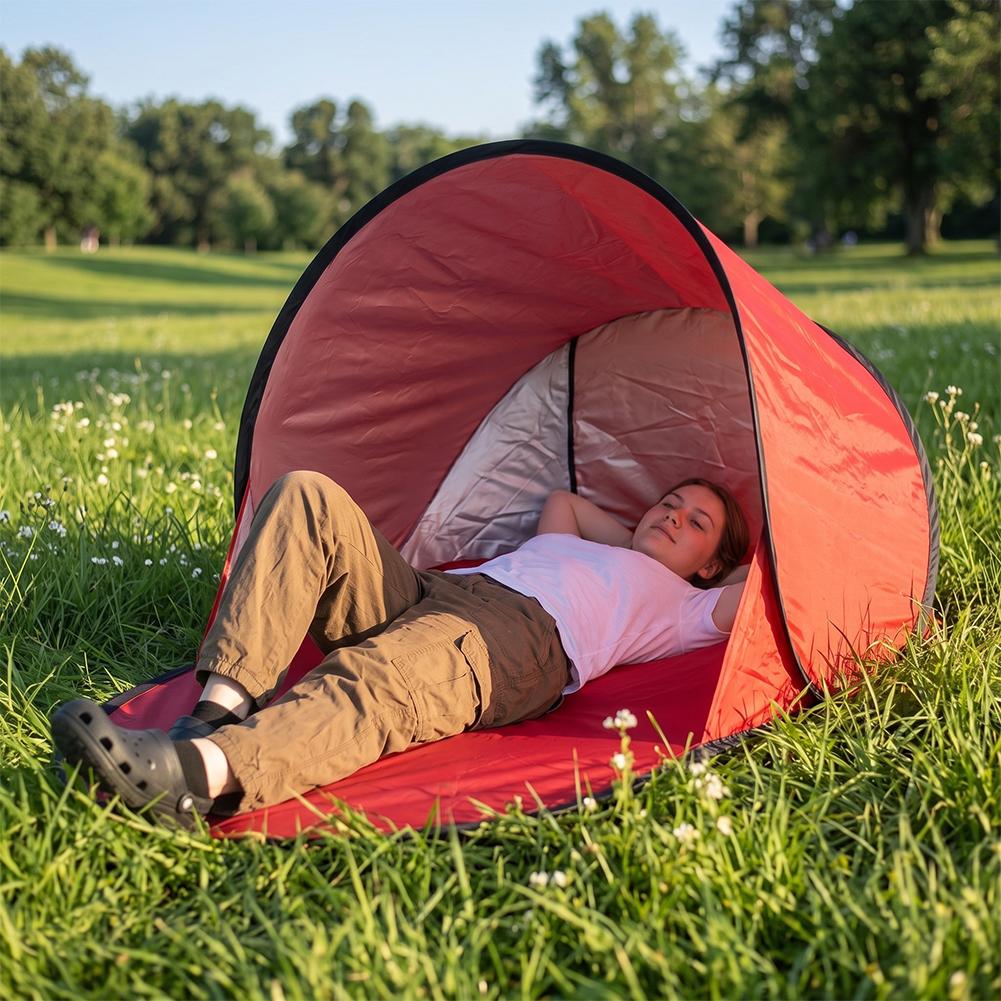 Pop Up Beach Tent UPF50+ UV Pr - Outdoor Camping Automatic Quick Opening Tent recension och pris