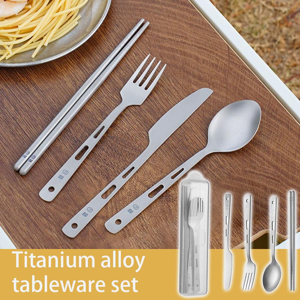 Titanium Long Handle Spoon Out - Outdoor Camping World recension och pris