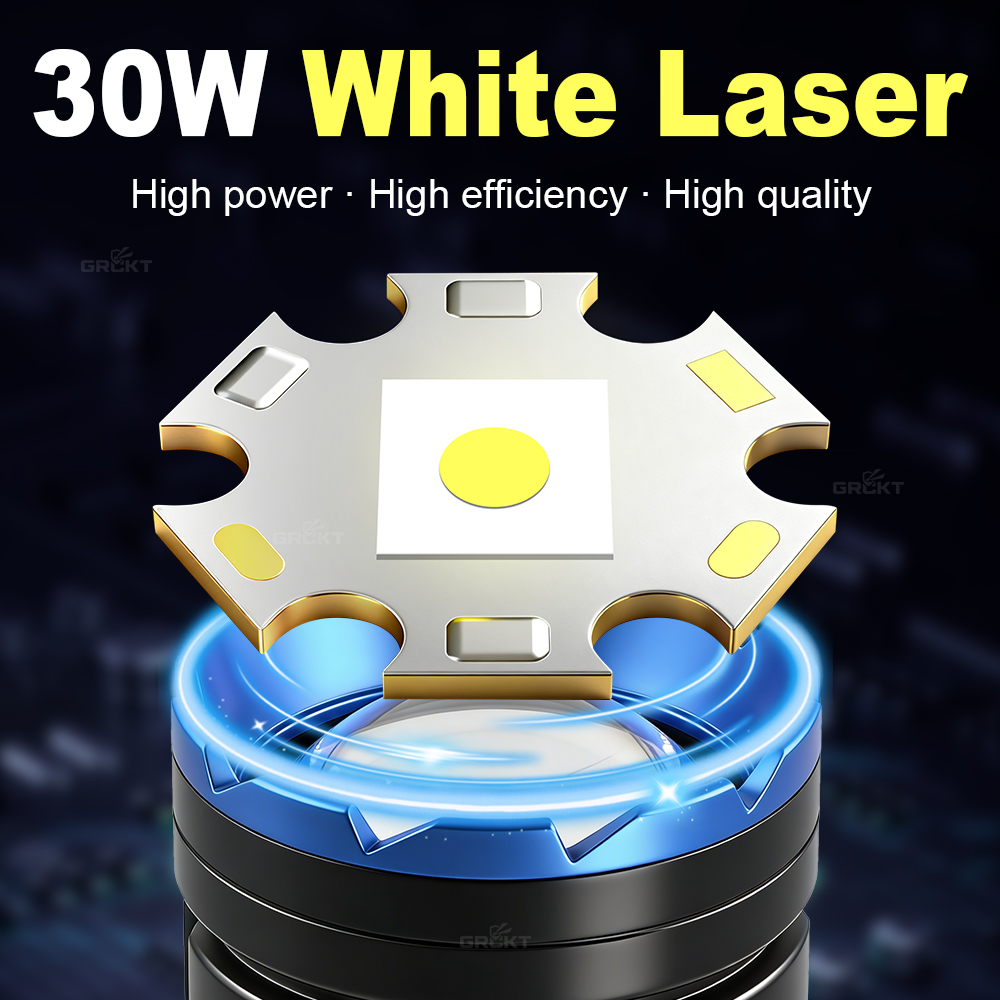 White Laser Camping Flashlight - Outdoor Camping Lantern recension och pris
