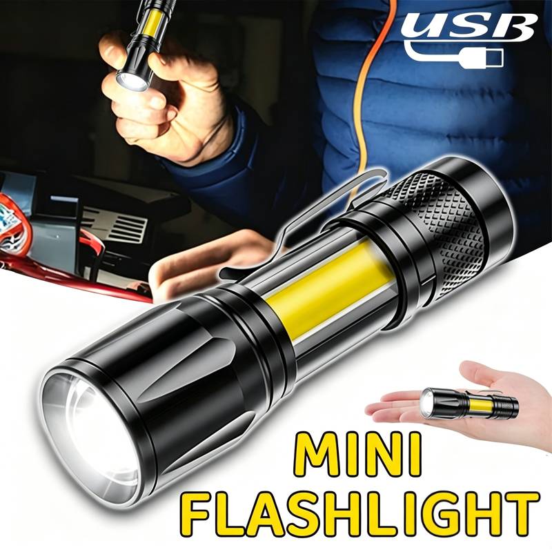 Mini LED Flashlight COB Floodl - Outdoor Camping Lantern recension och pris