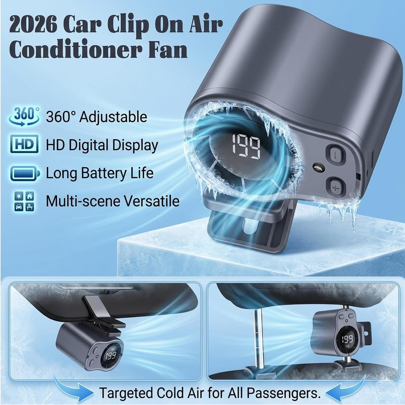 Semiconductor Cooling Car Fan  - Outdoor Camping Misting Fan recension och pris