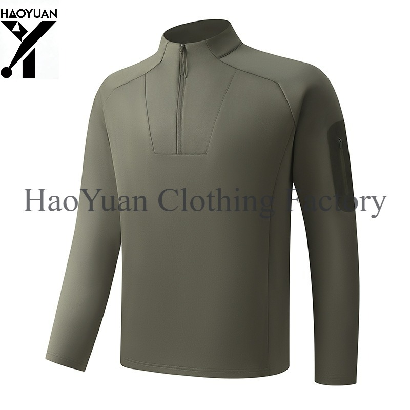 Men's Half Zip Long Sleeved Sh - Outdoor Camping In Winter recension och pris