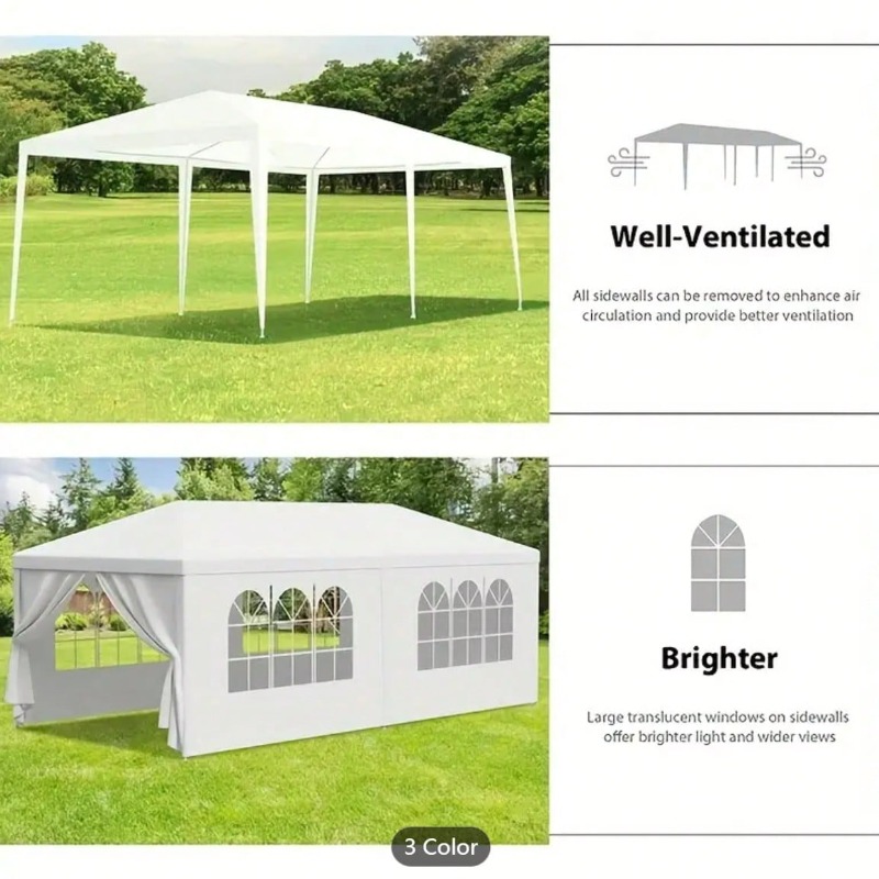10x20' Outdoor Garden Gazebo W - Outdoor Camping Automatic Quick Opening Tent recension och pris