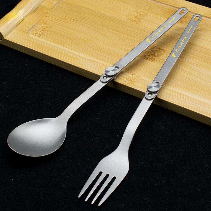 Pure Titanium Cutlery Spoon Fo - Outdoor Camping World recension och pris