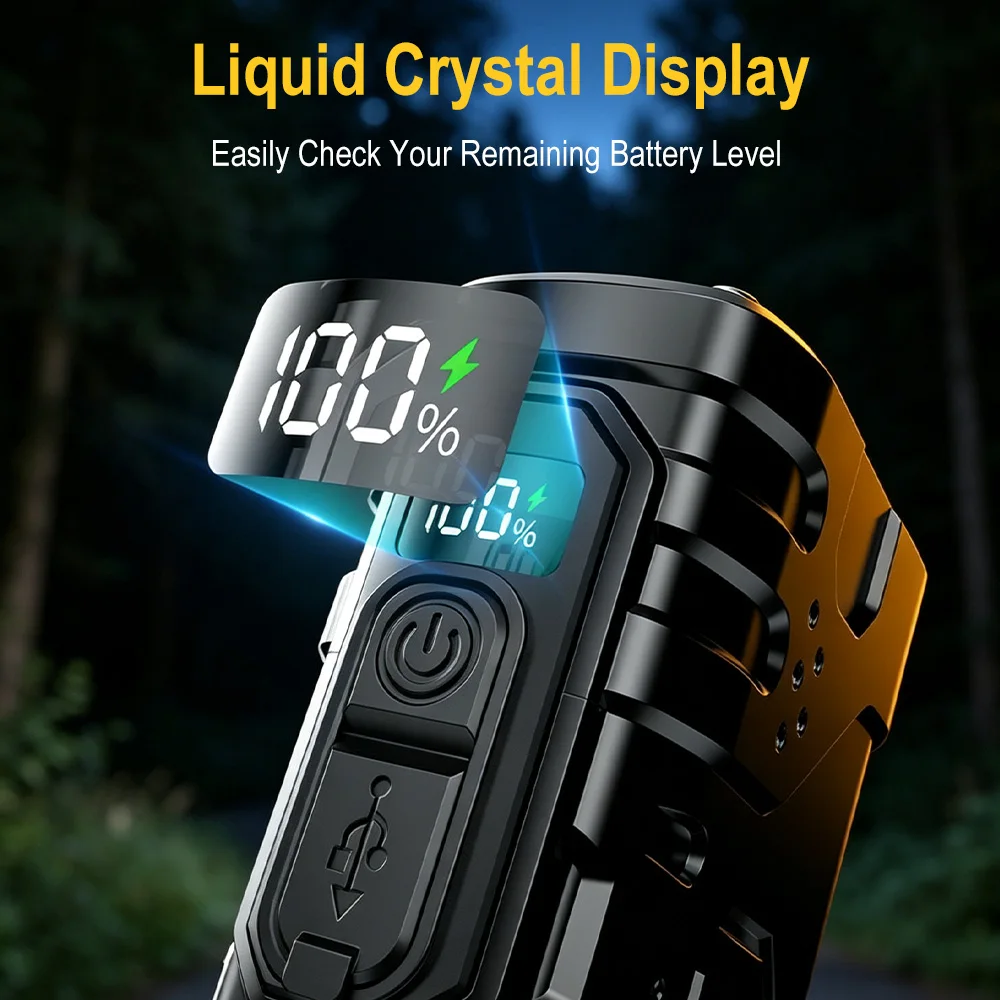 BORUIiT Hand Crank EDC LED Fla - Outdoor Camping Lantern recension och pris