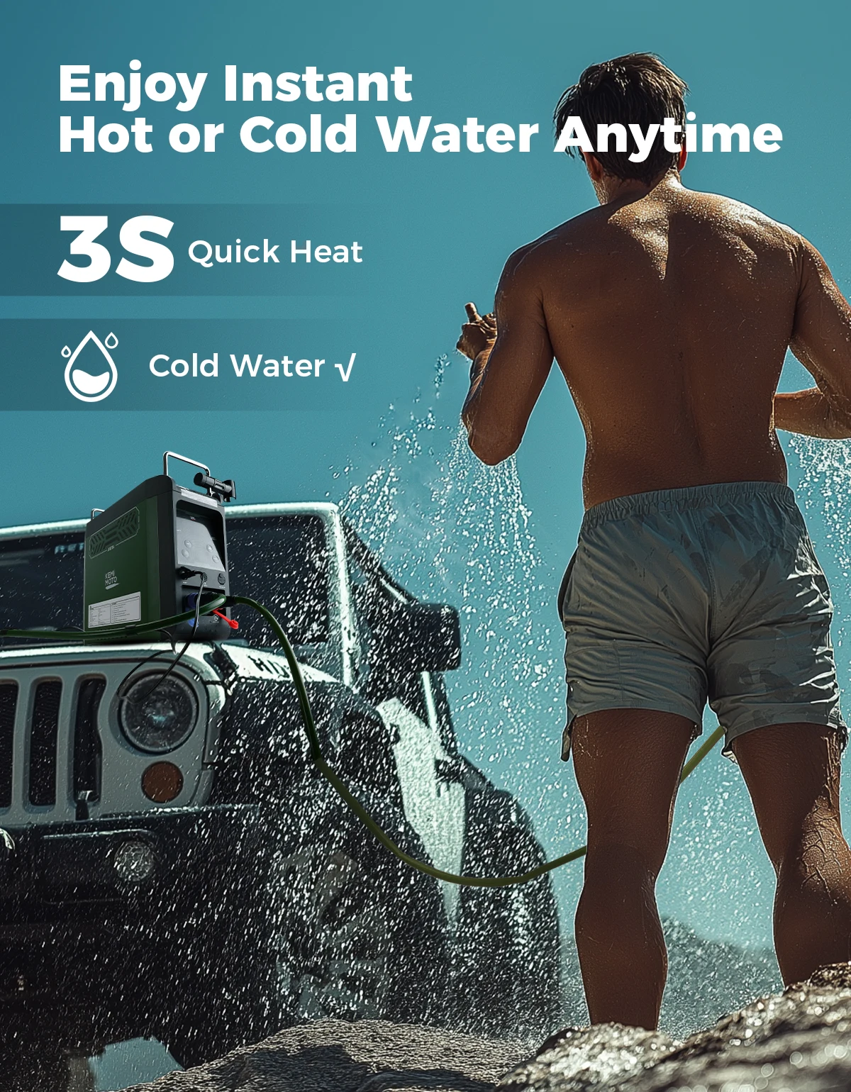 UTV 3s Instant Hot 20,000 BTU  - Outdoor Camping Hot Water Heater recension och pris