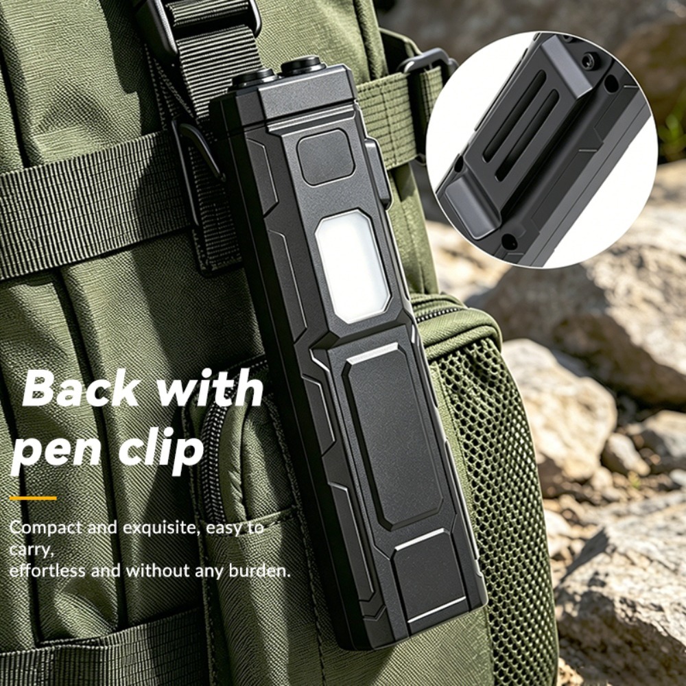 COB LED EDC Flashlight Pen‑Cli - Outdoor Camping Lights recension och pris