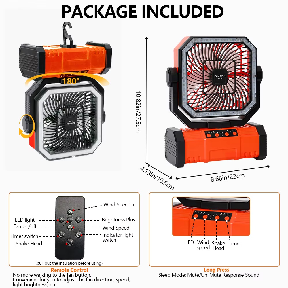 Multifunctional Portable Cooli - Outdoor Camping Misting Fan recension och pris
