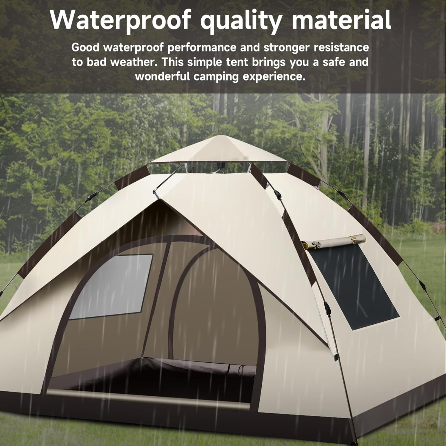 3-4 Person Waterproof Camping  - Outdoor Camping Automatic Quick Opening Tent recension och pris