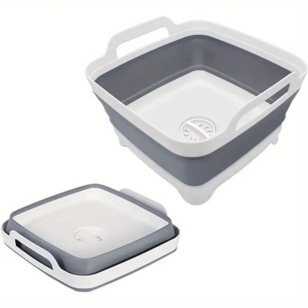 1Pc Square Fruit Vegetable Was - Outdoor Camping Sink recension och pris