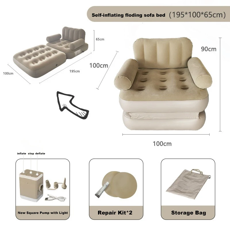 2026 In Stock Heavy-duty Foldi - Outdoor Camping Couch recension och pris