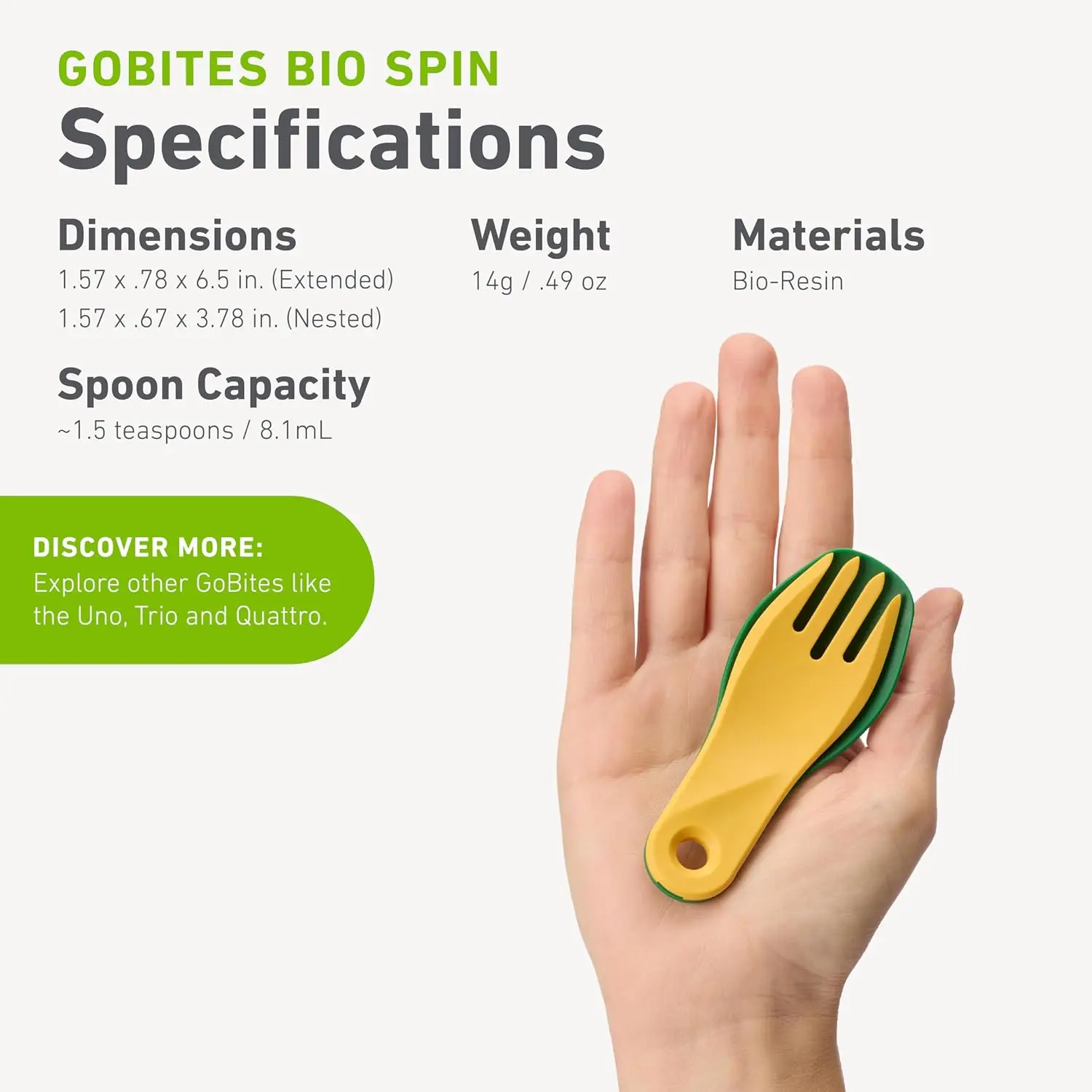 humangear GoBites Bio Spin - C - Outdoor Camping World recension och pris
