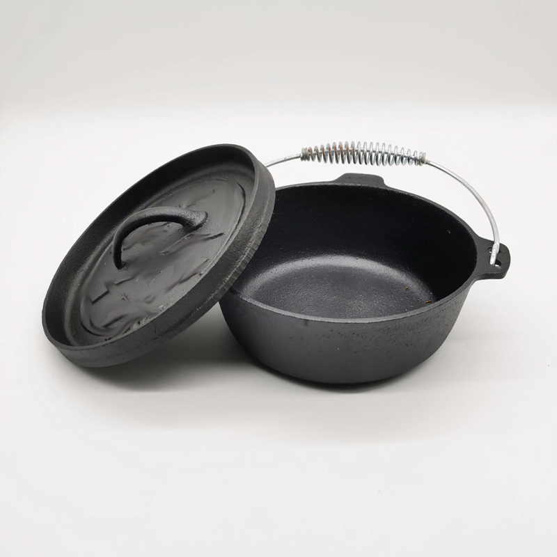 2QT Cast Iron Camp Dutch Oven  - Outdoor Camping Oven recension och pris