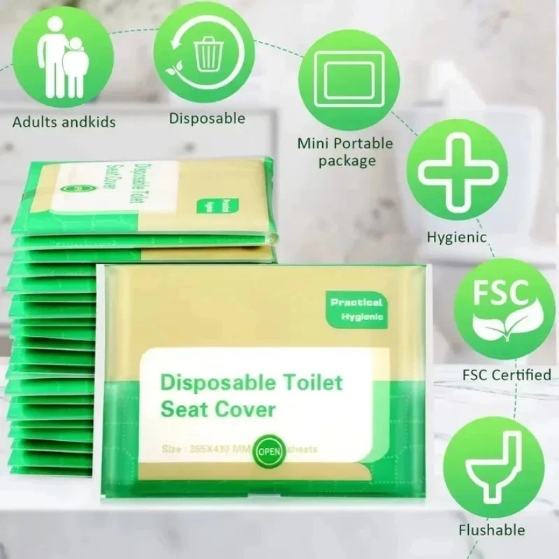10-100Pcs Disposable Toilet Se - Outdoor Camping Toilet recension och pris