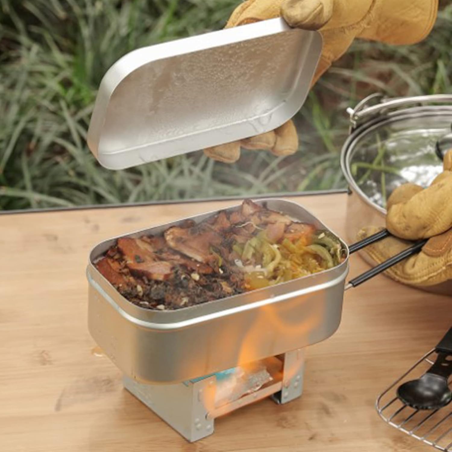 Foldable Bento Box Handle, Lun - Outdoor Camping World recension och pris