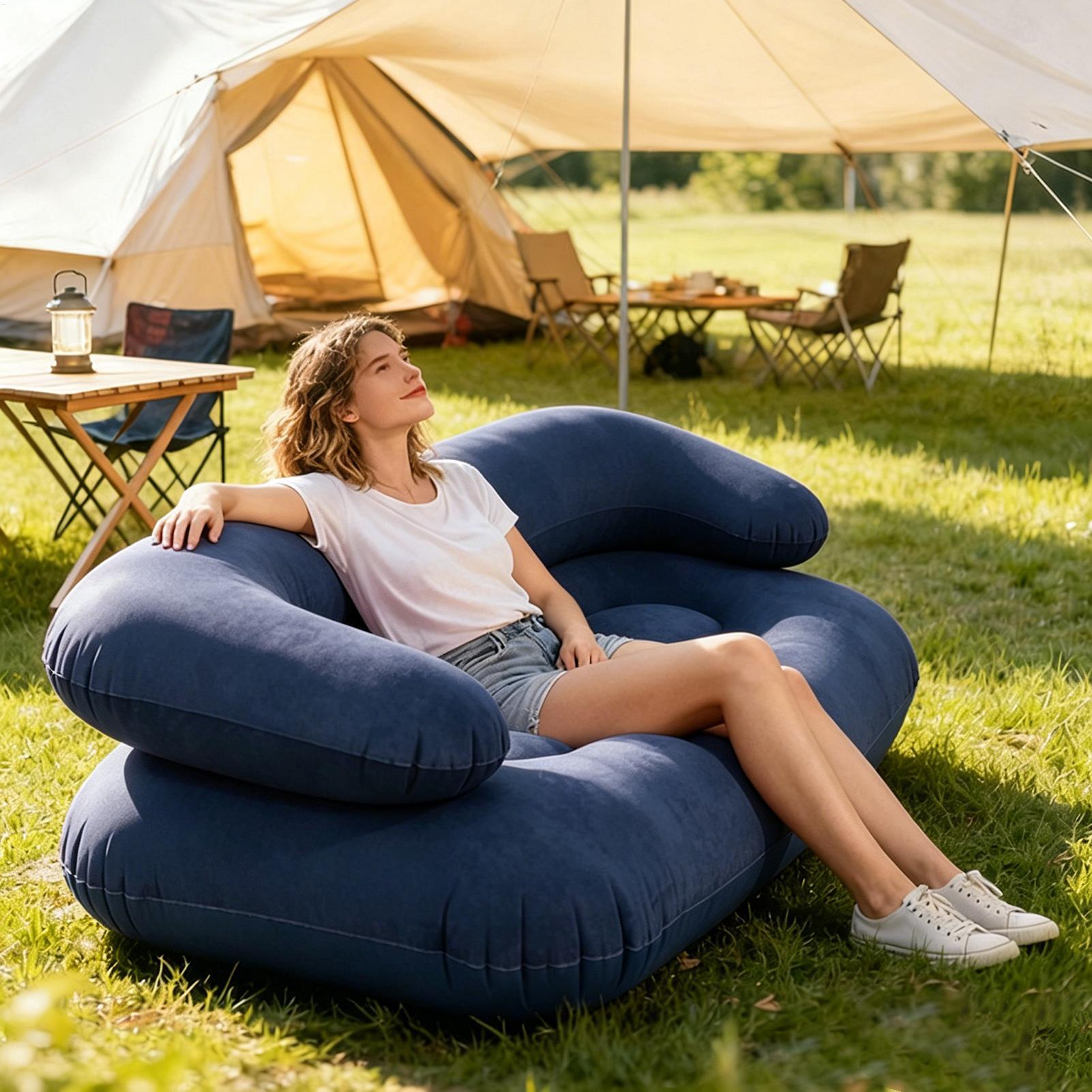 Inflatable Couch for Camping I - Outdoor Camping Couch recension och pris