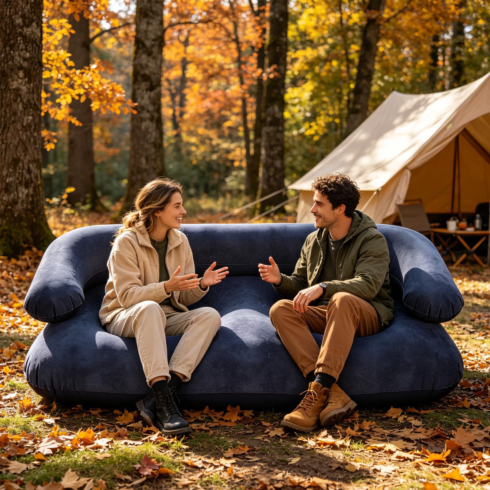 Inflatable Couch for Camping I - Outdoor Camping Couch recension och pris